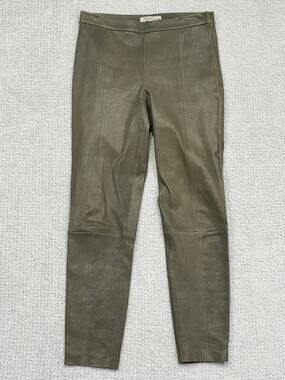 Banana Republic Olive Green lamb leather Pants